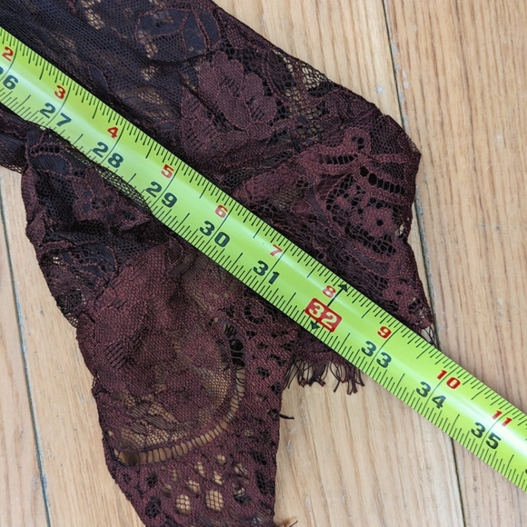 Free People Marlie Lace Velvet Mini Dress Size XL - Picture 9 of 15